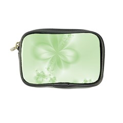 Tea Green Floral Print Coin Purse from ArtsNow.com Front