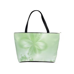Tea Green Floral Print Classic Shoulder Handbag from ArtsNow.com Front