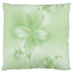Tea Green Floral Print Standard Flano Cushion Case (Two Sides) from ArtsNow.com Front