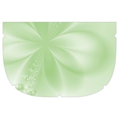 Tea Green Floral Print Makeup Case (Large) from ArtsNow.com Side Left