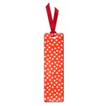 Red White Floral Print Small Book Marks