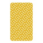 Saffron Yellow White Floral Pattern Memory Card Reader (Rectangular)