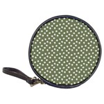 Sage Green White Floral Print Classic 20-CD Wallets