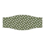 Sage Green White Floral Print Stretchable Headband