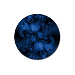 Dark Blue Abstract Pattern Magnet 3  (Round)