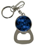 Dark Blue Abstract Pattern Bottle Opener Key Chain