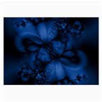 Dark Blue Abstract Pattern Large Glasses Cloth