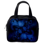 Dark Blue Abstract Pattern Classic Handbag (One Side)