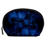Dark Blue Abstract Pattern Accessory Pouch (Large)