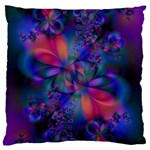 Abstract Floral Art Print Standard Flano Cushion Case (One Side)