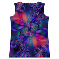 Abstract Floral Art Print Women s Basketball Tank Top from ArtsNow.com Back