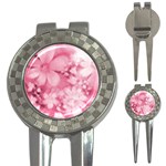 Blush Pink Watercolor Flowers 3-in-1 Golf Divots