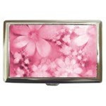 Blush Pink Watercolor Flowers Cigarette Money Case