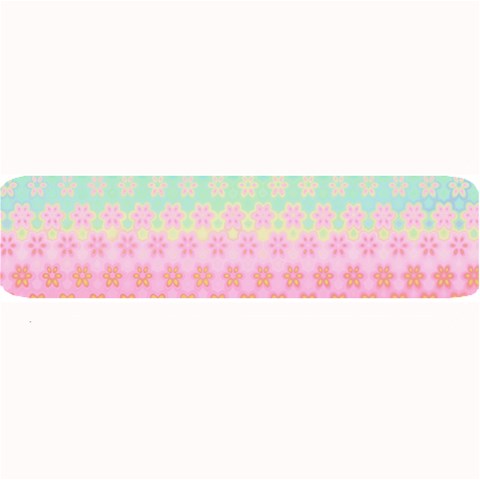 Boho Retro Pastel Floral Pattern Large Bar Mats from ArtsNow.com 32 x8.5  Bar Mat