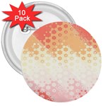 Abstract Floral Print 3  Buttons (10 pack) 