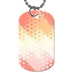 Abstract Floral Print Dog Tag (Two Sides)