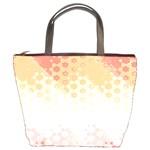 Abstract Floral Print Bucket Bag
