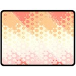 Abstract Floral Print Fleece Blanket (Large) 