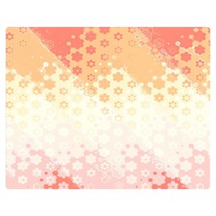 Abstract Floral Print Double Sided Flano Blanket (Medium)  from ArtsNow.com 60 x50  Blanket Back