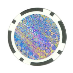 Boho Retro Wildflower Print Poker Chip Card Guard (10 pack) from ArtsNow.com Back