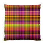 Pink Yellow Madras Plaid Standard Cushion Case (Two Sides)