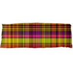 Pink Yellow Madras Plaid Body Pillow Case Dakimakura (Two Sides)