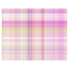 Pink Madras Plaid Double Sided Flano Blanket (Medium)  from ArtsNow.com 60 x50  Blanket Front