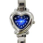 Blue Star Heart Italian Charm Watch