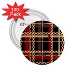 Red Black Checks 2.25  Buttons (100 pack) 