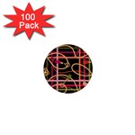 Checks Chain Pattern 1  Mini Buttons (100 pack) 