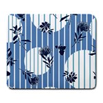 Stripes Blue White Large Mousepads