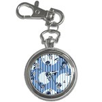 Stripes Blue White Key Chain Watches