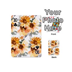 Sunflowers Playing Cards 54 Designs (Mini) from ArtsNow.com Front - Club10