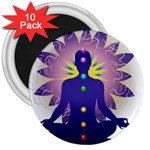 Chakra Design 3  Magnet (10 pack)
