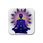 Chakra Design Rubber Coaster (Square)