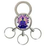 Chakra Design 3-Ring Key Chain