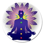 Chakra Design Magnet 5  (Round)