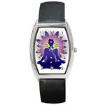 Chakra Design Barrel Style Metal Watch