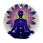 Chakra Design Round Ornament (Two Sides)