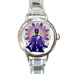 Chakra Design Round Italian Charm Watch