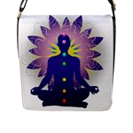 Chakra Design Flap Closure Messenger Bag (L)