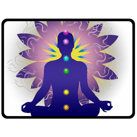 Chakra Design Double Sided Fleece Blanket (Large) from ArtsNow.com 80 x60  Blanket Front