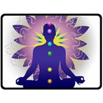 Chakra Design Double Sided Fleece Blanket (Large)