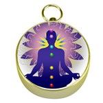 Chakra Design Gold Compass