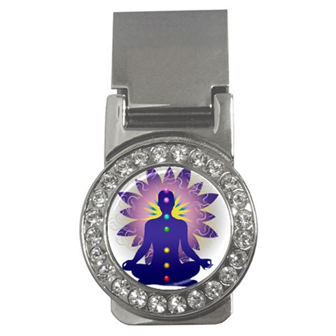 Chakra Design Money Clip (CZ) from ArtsNow.com Front