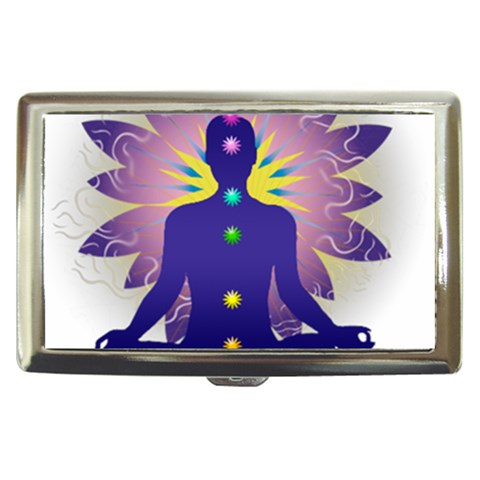 Chakra Design Cigarette Money Case from ArtsNow.com Front
