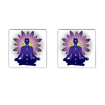 Chakra Design Cufflinks (Square)