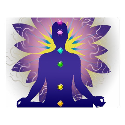 Chakra Design Double Sided Flano Blanket (Large) from ArtsNow.com 80 x60  Blanket Front