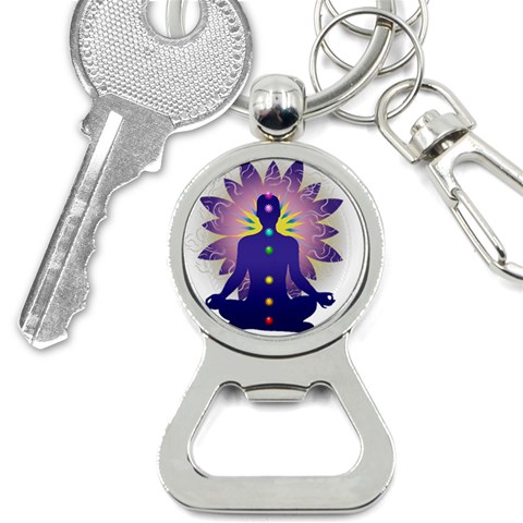Chakra Design Bottle Opener Key Chain from ArtsNow.com Front