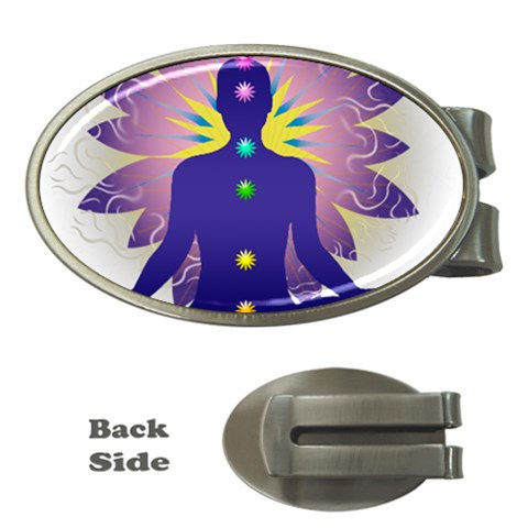 Chakra Design Money Clip (Oval) from ArtsNow.com Front
